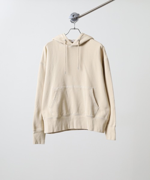 OMNES（オムネス）の「裏毛スウェットプルオーバーパーカー（パーカー・レディース・ベージュ/ブルーグレー・WOMENS M）」の5枚目の写真