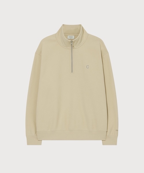 COVERNAT（カバーナット）の「SMALL C LOGO CORDUROY HALF-ZIP（スウェット・メンズ・ダークネイビー/ブルー系その他/イエロー系その他・XX-LARGE/X-LARGE/LARGE/MEDIUM/SMALL/X-SMALL）」の3枚目の写真