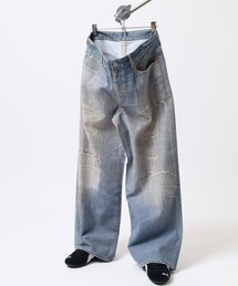 many men many mind（メニーメンメニーマインド）の「MANYMENMANYMINDS NTX転写プリントデニム/5ポケットパンツ（デニムパンツ）」