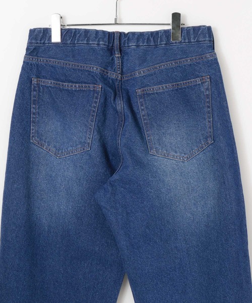GLOBAL WORK（グローバルワーク）の「デニム/タックワイドパンツ/622544（デニムパンツ・メンズ・インディゴブルー/ブラック・SMALL/MEDIUM/LARGE）」の9枚目の写真