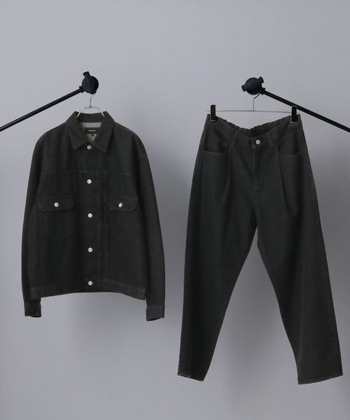 GLOBAL WORK（グローバルワーク）の「デニム/タックワイドパンツ/622544（デニムパンツ・メンズ・インディゴブルー/ブラック・SMALL/MEDIUM/LARGE）」の16枚目の写真