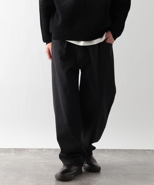 デニム/タックワイドパンツ/622544（デニムパンツ）｜GLOBAL WORK