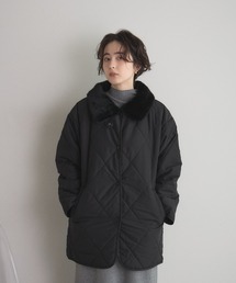 &. NOSTALGIA | ファー襟キルトジャケット(その他アウター)