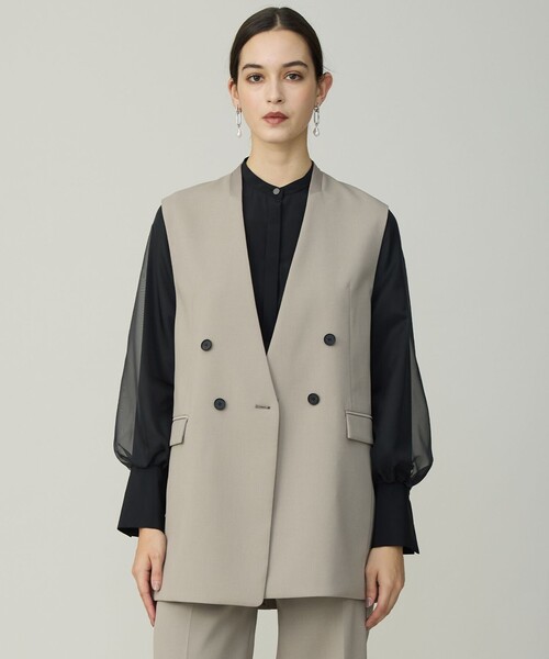 美品 iCB ブークレツイード ニットジレ 35970円 XS ベスト セール】ブークレツイード ニットジレ（ベスト）｜ICB（アイシービー