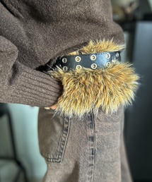 Kotoe（コトエ）の「フェイクファー アクセントベルト（ベルト）」