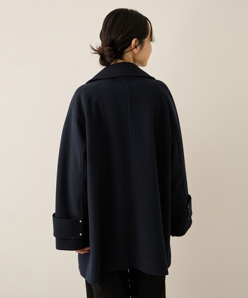 ketty（ケティ）の「ウール調ジャージーオーバーサイズコート（その他アウター・レディース・オフホワイト/ブラウン/ネイビー・M）」の7枚目の写真