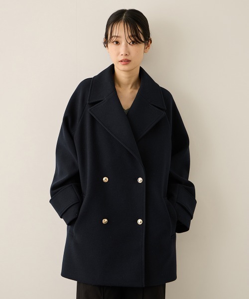ketty（ケティ）の「ウール調ジャージーオーバーサイズコート（その他アウター・レディース・オフホワイト/ブラウン/ネイビー・M）」の10枚目の写真