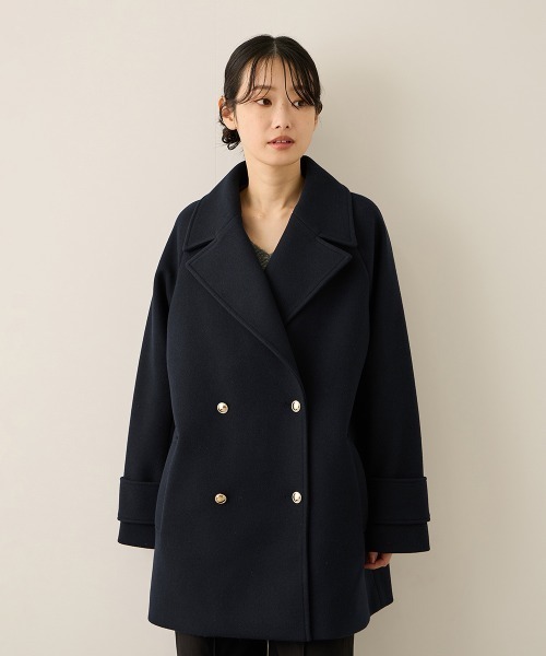 ketty（ケティ）の「ウール調ジャージーオーバーサイズコート（その他アウター・レディース・オフホワイト/ブラウン/ネイビー・M）」の11枚目の写真