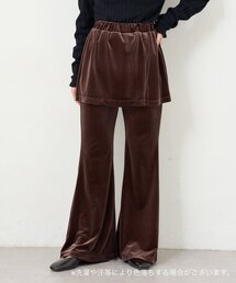 Kastane | 【一部店舗限定/2サイズ展開/低身長サイズ】B ベロアスカパン(その他パンツ)