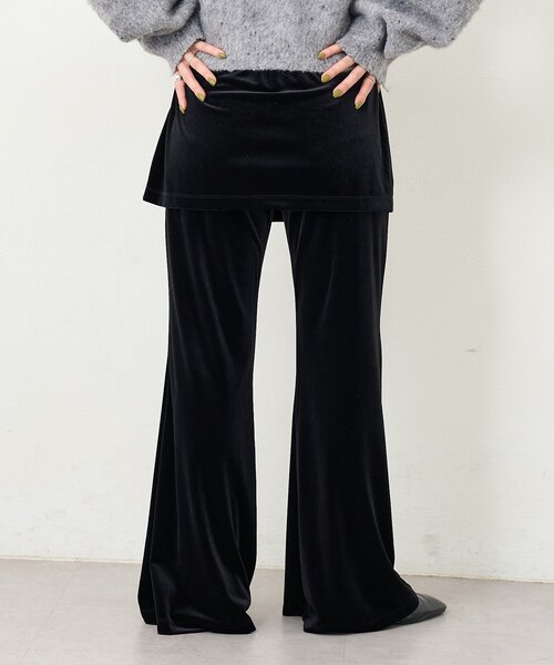 Kastane（カスタネ）の「【一部店舗限定/2サイズ展開/低身長サイズ】B ベロアスカパン（その他パンツ・レディース・ブラウン/ブラック・0/1）」の19枚目の写真