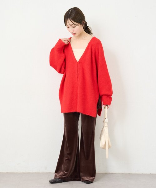 Kastane（カスタネ）の「【一部店舗限定/2サイズ展開/低身長サイズ】B ベロアスカパン（その他パンツ・レディース・ブラウン/ブラック・0/1）」の15枚目の写真