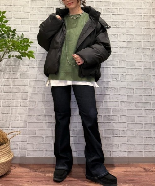 SOMETHING(サムシング)の「SOMETHING(サムシング)【レディース】「BODYFIRE」フレアパンツ(デニムパンツ・レディース・ノンウォッシュ・26inch/27inch/28inch/29inch/30inch/31inch)」の11枚目の写真