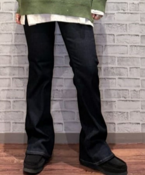 SOMETHING(サムシング)の「SOMETHING(サムシング)【レディース】「BODYFIRE」フレアパンツ(デニムパンツ・レディース・ノンウォッシュ・26inch/27inch/28inch/29inch/30inch/31inch)」の10枚目の写真