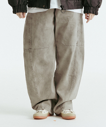 DOUBLE JD（ダブルジェイディー）の「サイドバルーン切り替えデニムパンツ（グレー）（デニムパンツ）」