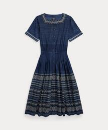 RRL（ダブル アール エル）の「チェック コットン ラップ ドレス