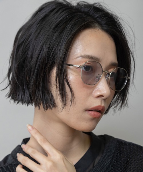 Munich（ミューニック）の「メタルスクエアフレームサングラス（サングラス・レディース・ブラウン/クリア/グレー・FREE）」の2枚目の写真