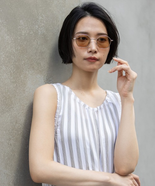 Munich（ミューニック）の「メタルスクエアフレームサングラス（サングラス・レディース・ブラウン/クリア/グレー・FREE）」の12枚目の写真