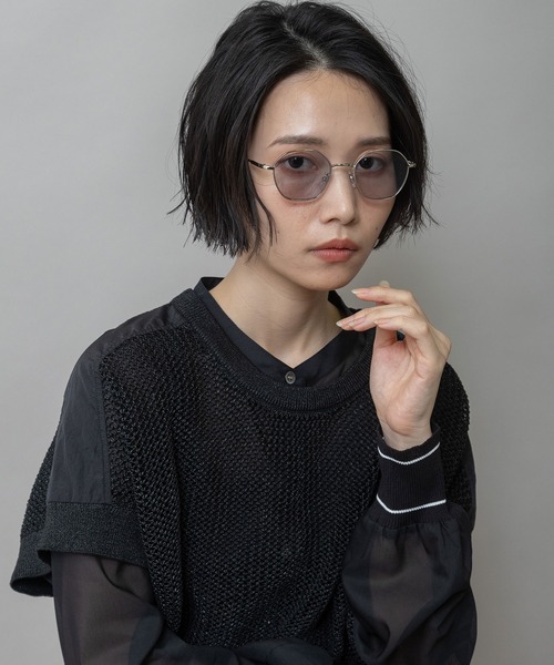 Munich（ミューニック）の「メタルスクエアフレームサングラス（サングラス・レディース・ブラウン/クリア/グレー・FREE）」の14枚目の写真