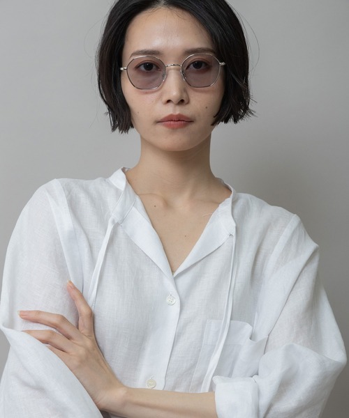 Munich（ミューニック）の「メタルスクエアフレームサングラス（サングラス・レディース・ブラウン/クリア/グレー・FREE）」の16枚目の写真