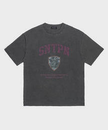 SPキャップピグメント半袖Tシャツチャコール
