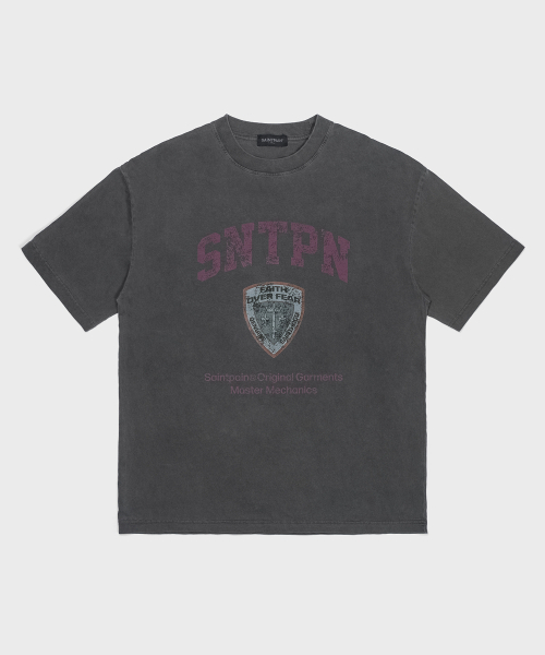 SAINTPAIN(セイントペイン)の「SPキャップピグメント半袖Tシャツチャコール(Tシャツ/カットソー・メンズ・その他・MEDIUM/LARGE/X-LARGE)」の1枚目の写真
