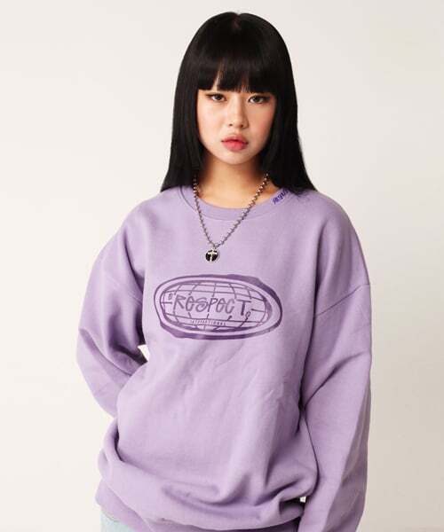 RESPECT(リスペクト)の「スクリプトロゴリスペクトスウェット(ライトパープル)(スウェット・レディース・その他・LARGE/MEDIUM/X-LARGE)」の1枚目の写真