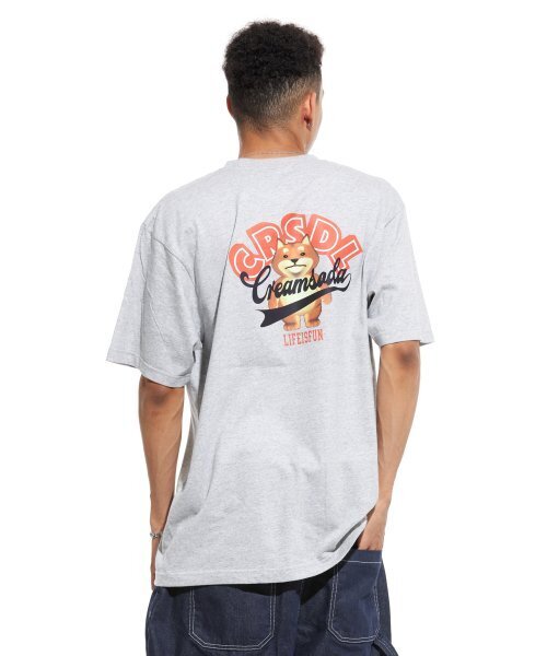 CREAM SODA LAB(クリームソーダラボ)の「スタックアップパク 半袖Tシャツ グレー レッド(Tシャツ/カットソー・メンズ・その他・MEDIUM/X-LARGE/XX-LARGE/LARGE)」の4枚目の写真