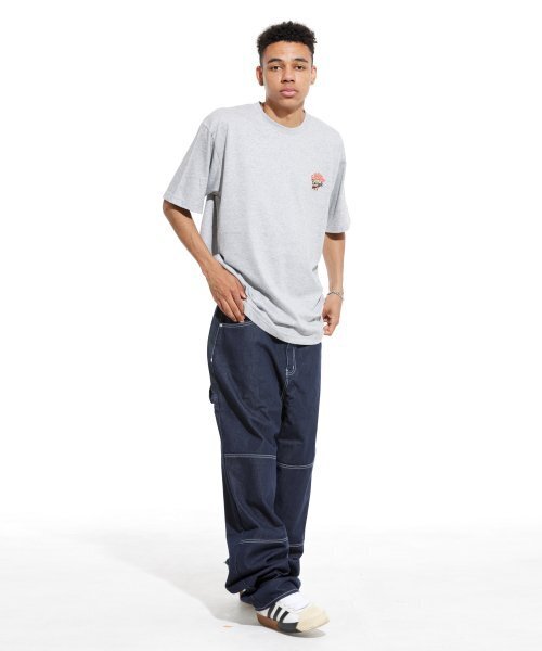 CREAM SODA LAB(クリームソーダラボ)の「スタックアップパク 半袖Tシャツ グレー レッド(Tシャツ/カットソー・メンズ・その他・MEDIUM/X-LARGE/XX-LARGE/LARGE)」の7枚目の写真