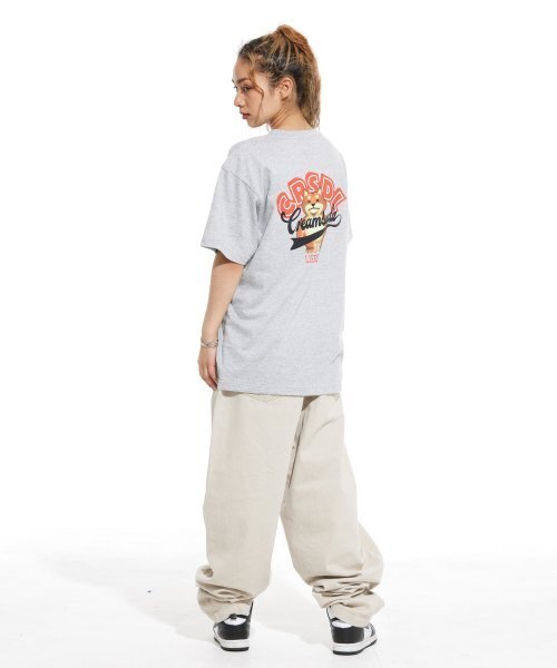 CREAM SODA LAB(クリームソーダラボ)の「スタックアップパク 半袖Tシャツ グレー レッド(Tシャツ/カットソー・メンズ・その他・MEDIUM/X-LARGE/XX-LARGE/LARGE)」の10枚目の写真