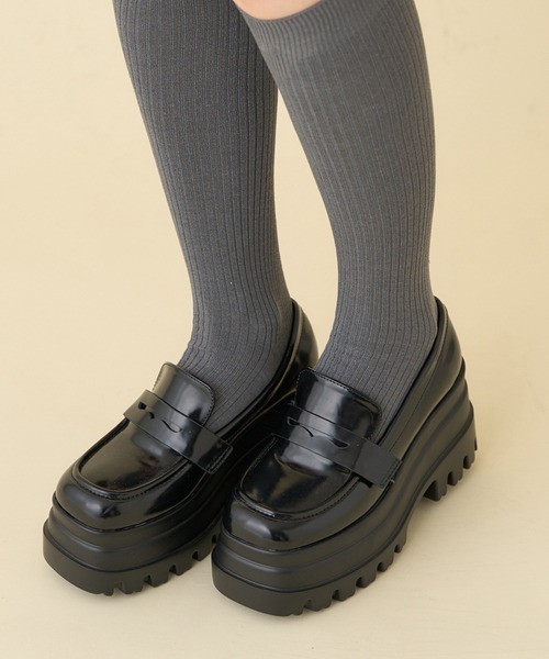 one after another NICE CLAUP（ワンアフターアナザーナイスクラップ）の「【2way仕様】トリプルソールローファー（ローファー・レディース・ブラック/ダークブラウン・S/M/L）」の13枚目の写真