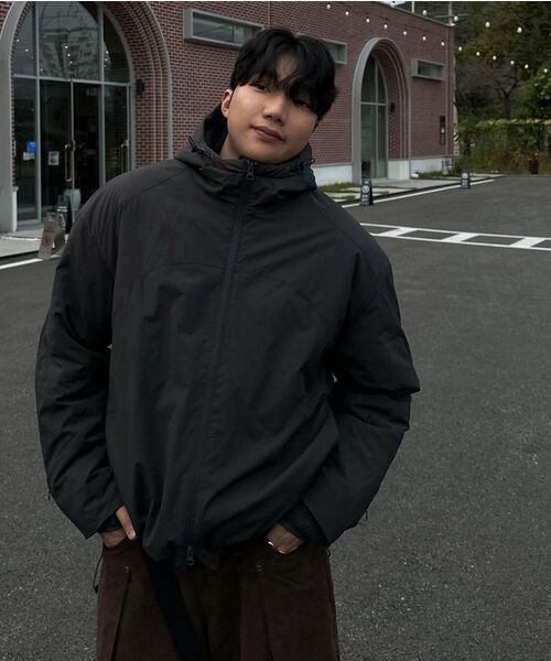 AREUBAN(アルバン)の「ライトシェルパディッドジャケット_チャコール(ダウンジャケット/コート・メンズ・その他・3)」の9枚目の写真
