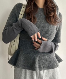 Kotoe | カラーリブニット アームウォーマー(アームカバー)