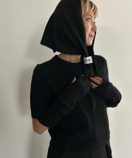 Kotoe（コトエ）の「カラーリブニット アームウォーマー（アームカバー・レディース・レッド/ブラック/オフホワイト/ブルー/グレー・FREE）」の13枚目の写真