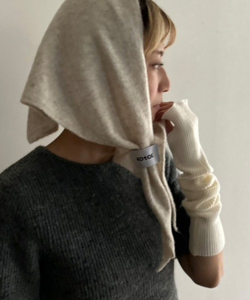 Kotoe（コトエ）の「カラーリブニット アームウォーマー（アームカバー・レディース・レッド/ブラック/オフホワイト/ブルー/グレー・FREE）」の17枚目の写真