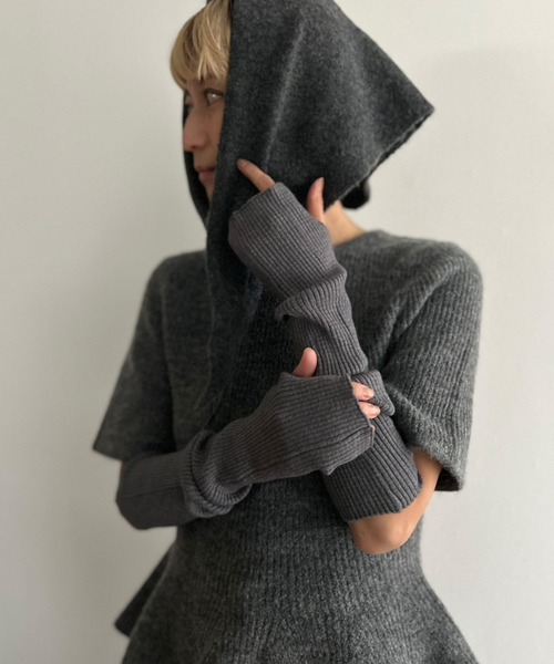 Kotoe（コトエ）の「カラーリブニット アームウォーマー（アームカバー