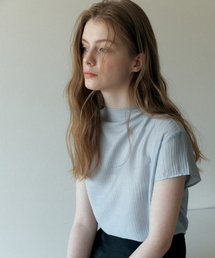 PLEATED CAP SHIRT_SKY BLUE