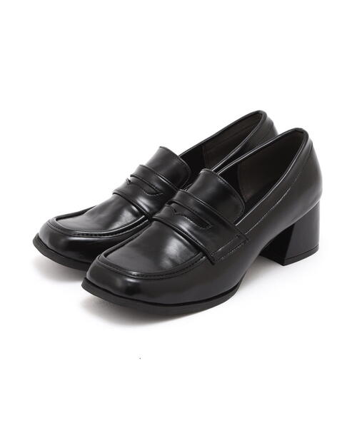 FREE'S MART（フリーズマート）の「◆ヒールローファー（ローファー・レディース・ブラック/ブラウン・SMALL/MEDIUM）」の12枚目の写真