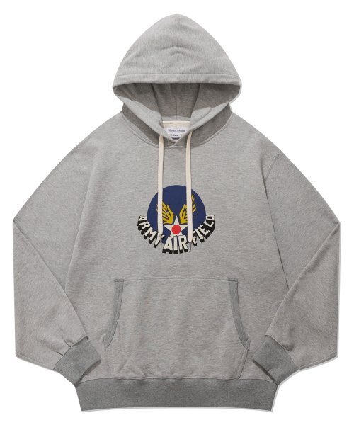 NAMERCLOTHING(ネイマークローディング)の「USAF LOGO HOODIE MELANGE GRAY(パーカー・レディース・その他・LARGE/MEDIUM/X-LARGE)」の1枚目の写真
