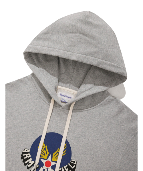 NAMERCLOTHING(ネイマークローディング)の「USAF LOGO HOODIE MELANGE GRAY(パーカー・レディース・その他・LARGE/MEDIUM/X-LARGE)」の3枚目の写真