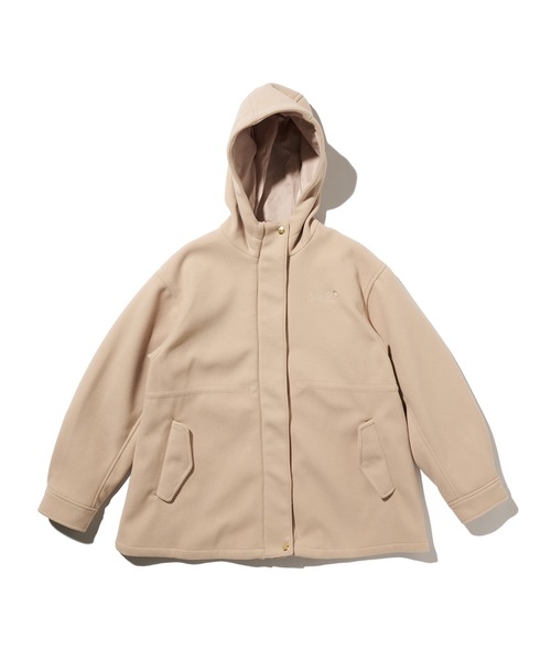 Arnold Palmer(アーノルドパーマー)の「ニットメルトン フードジャケット(その他アウター・レディース・ブラック/サックスブルー/オートミール・M/L/S)」の1枚目の写真