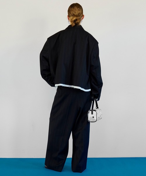 MAISON SPECIAL(メゾンスペシャル)の「Baggy Slacks Pants/バギースラックスパンツ(スラックス・レディース・ベージュ/グレー/ブラック・38/36)」の10枚目の写真