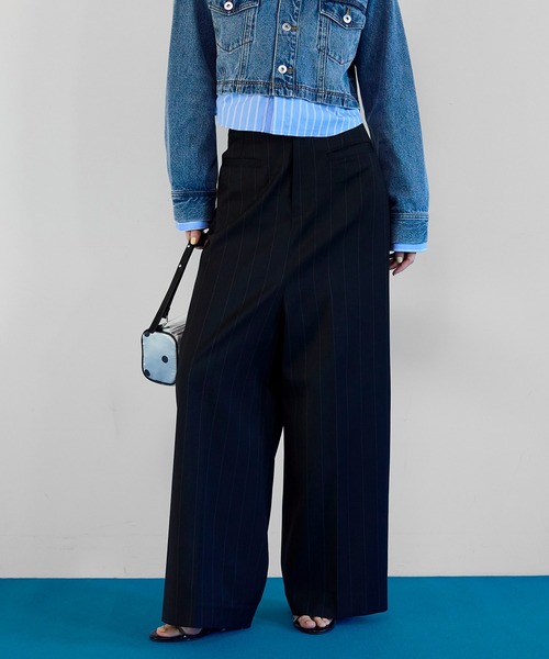 MAISON SPECIAL(メゾンスペシャル)の「Baggy Slacks Pants/バギースラックスパンツ(スラックス・レディース・ベージュ/グレー/ブラック・38/36)」の11枚目の写真