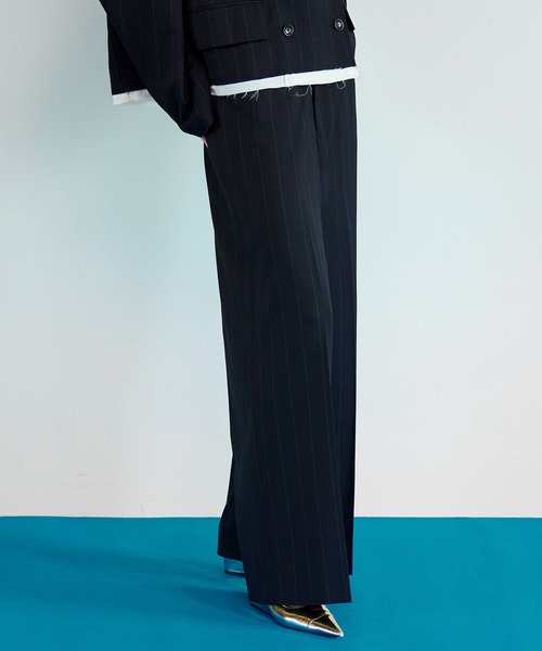 MAISON SPECIAL(メゾンスペシャル)の「Baggy Slacks Pants/バギースラックスパンツ(スラックス・レディース・ベージュ/グレー/ブラック・38/36)」の12枚目の写真
