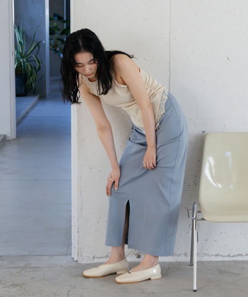 EVOL(イーボル)の「【柔らかい・22.0-25.0cm展開】スクエアメタルフラットパンプス JA5977(パンプス・レディース・ブラック/アイボリー/ベージュ・22.0cm/22.5cm/23.0cm/23.5cm/24.0cm/24.5cm/25.0cm)」の9枚目の写真