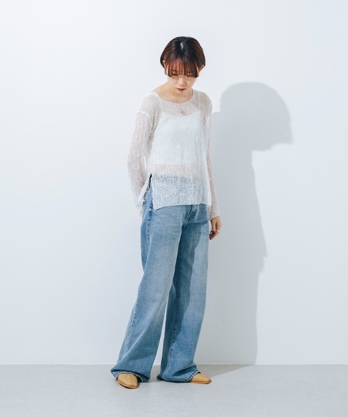 EVOL(イーボル)の「【柔らかい・22.0-25.0cm展開】スクエアメタルフラットパンプス JA5977(パンプス・レディース・ブラック/アイボリー/ベージュ・22.0cm/22.5cm/23.0cm/23.5cm/24.0cm/24.5cm/25.0cm)」の14枚目の写真