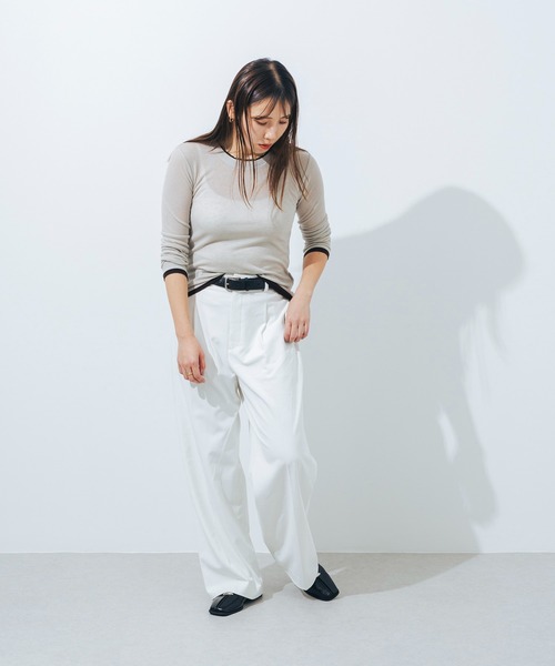 EVOL(イーボル)の「【柔らかい・22.0-25.0cm展開】スクエアメタルフラットパンプス JA5977(パンプス・レディース・ブラック/アイボリー/ベージュ・22.0cm/22.5cm/23.0cm/23.5cm/24.0cm/24.5cm/25.0cm)」の18枚目の写真