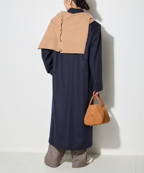 journal standard L'essage（ジャーナルスタンダードレサージュ）の「BALLI チェスターコート（チェスターコート・レディース・ネイビー・FREE）」の19枚目の写真