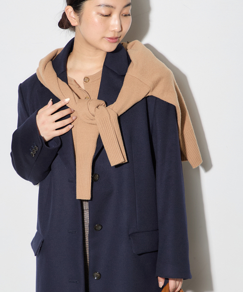 journal standard L'essage（ジャーナルスタンダードレサージュ）の「BALLI チェスターコート（チェスターコート・レディース・ネイビー・FREE）」の16枚目の写真