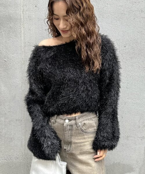 mline（エムライン）の「[mline]【大好評リバイバル！】ラメシャギーニット（ニット/セーター・レディース・ベージュ/ブラック・FREE）」の19枚目の写真