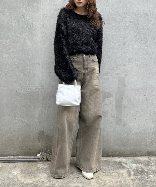 mline（エムライン）の「[mline]【大好評リバイバル！】ラメシャギーニット（ニット/セーター・レディース・ベージュ/ブラック・FREE）」の21枚目の写真